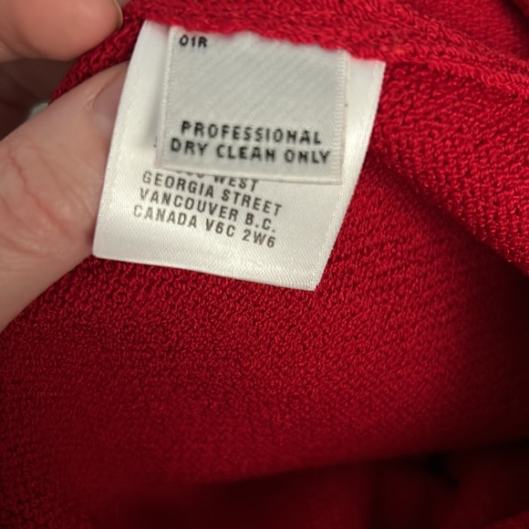 St. John Collection red Skirt Knee Length Knit material - Picture 8 of 10